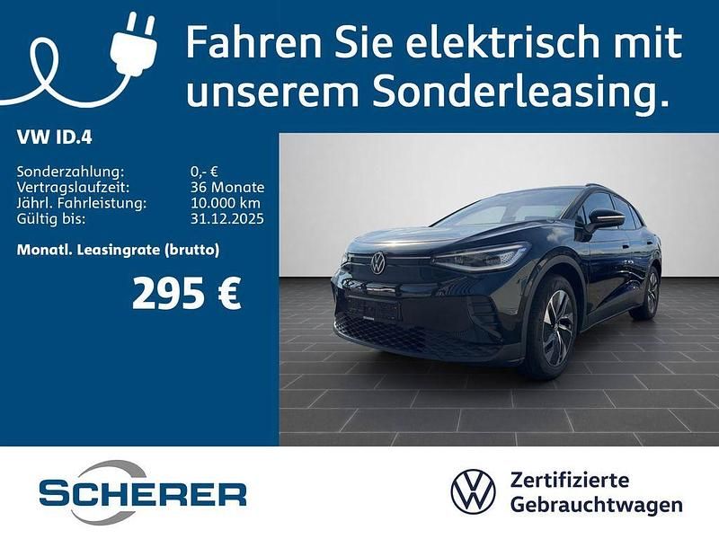 Grenadillschwarzmetallic (metallic) Gebraucht 2025 VW ID.4 Pure SUV | 33.080 € (Fairer Preis) - Bild 1/4