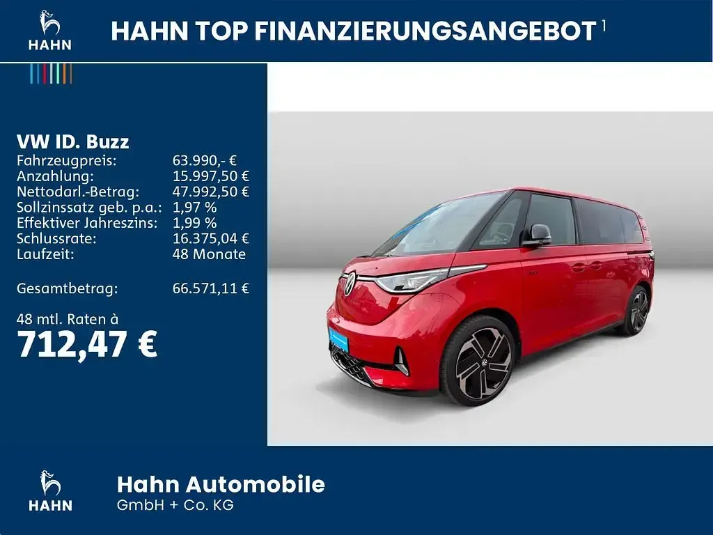 Gebraucht VW ID. Buzz GTX 250 kW (340 PS) 2025 Rot Van / Kleinbus