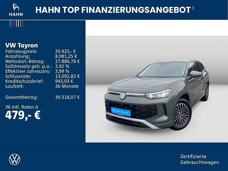 Gebraucht VW Tayron Life 150 PS (110 kW) 2025 Grün SUV