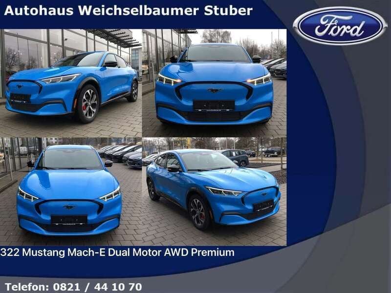 Blau Gebraucht 2023 Ford Mustang Mach-E Premium SUV | 35.900 € (Superpreis) - Bild 1/4