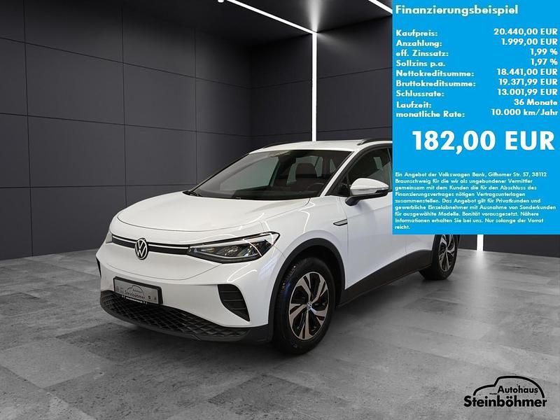 Gebraucht VW ID.4 Pure 108 kW (148 PS) 2021 Gletscherweiss (weiß) SUV