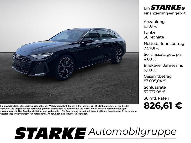 Schwarz (mythosschwarz metallic) Neu 2025 Audi A6 Edition .1 Kombi | 81.890 € (Fairer Preis) - Bild 1/4