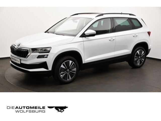 Moonweiss metallic met. Gebraucht 2022 Skoda Karoq Tour SUV | 22.180 € (Fairer Preis) - Bild 1/4