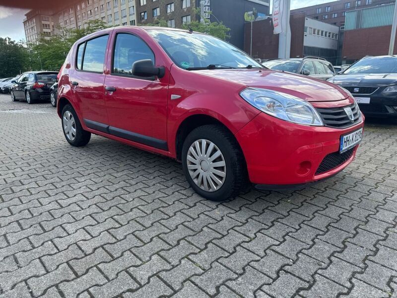 Rot Gebraucht 2009 Dacia Sandero Kleinwagen | 1.999 € - Bild 1/4