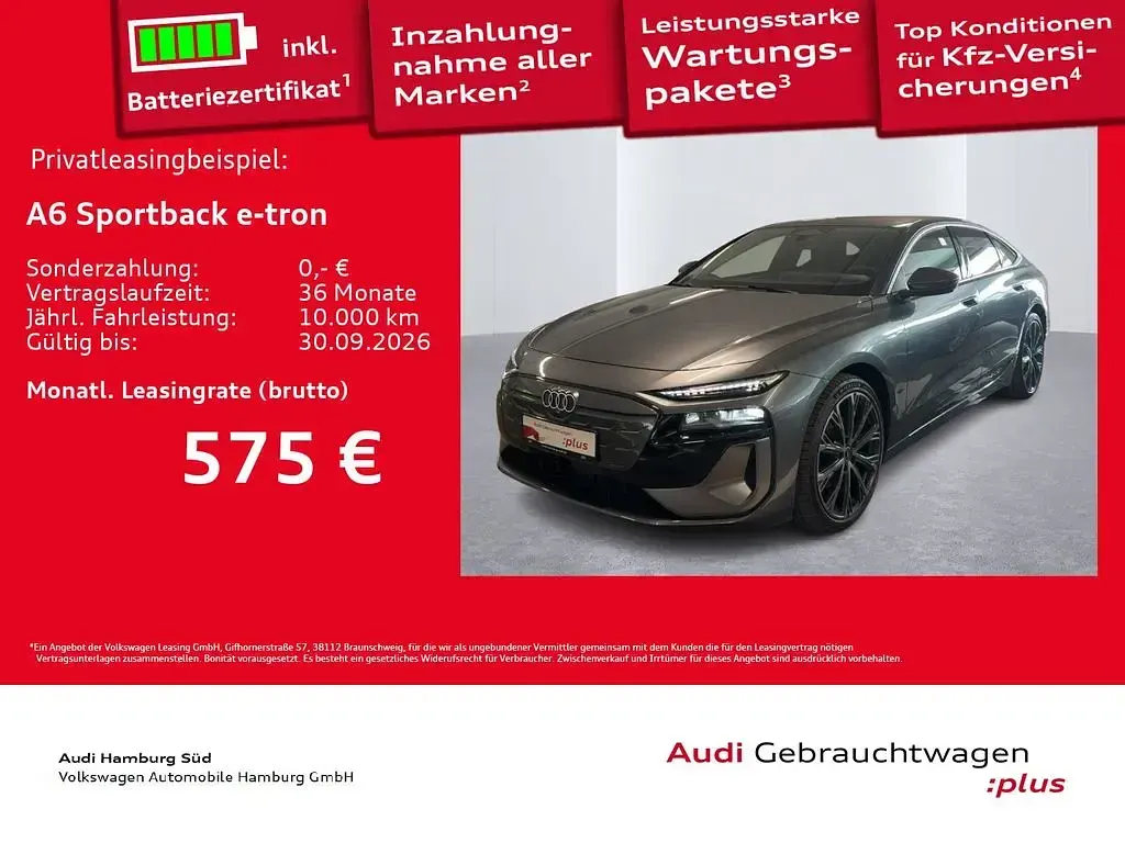 Gebraucht Audi A6 e-tron S-Line 210 kW (286 PS) 2025 Daytonagrau perleffekt Limousine
