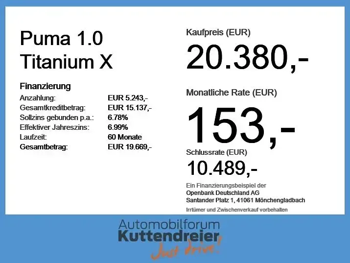 Gebraucht Ford Puma Titanium X 155 PS (114 kW) 2022 Fancygrau SUV