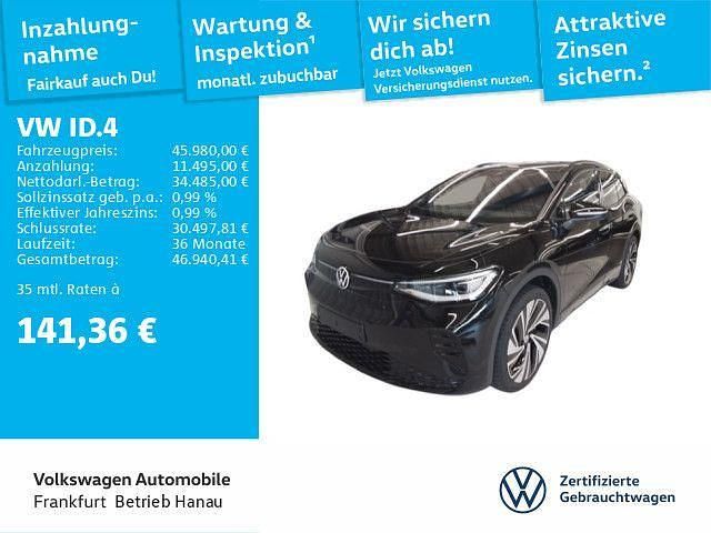 Grenadillschwarz metallic Gebraucht 2024 VW ID.4 GTX SUV | 45.980 € (Superpreis) - Bild 1/4