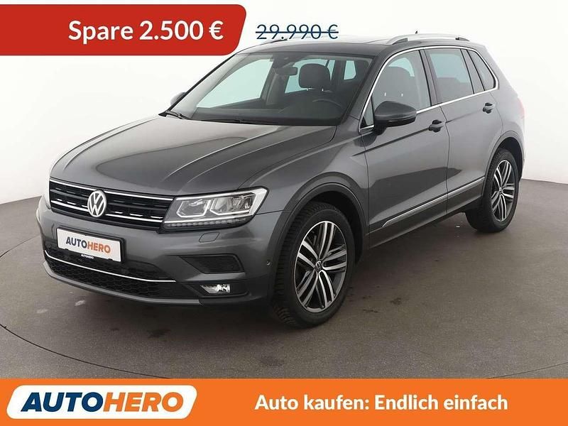 Indiumgrau Gebraucht 2020 VW Tiguan Highline SUV | 27.490 € (Guter Preis) - Bild 1/3