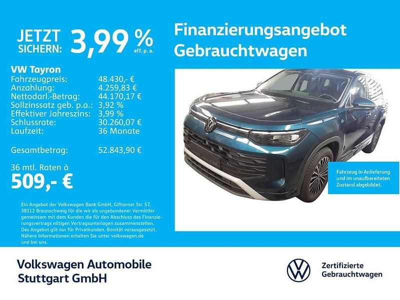 Nightshade blue metallic Gebraucht 2025 VW Tayron Life SUV | 48.430 € (Superpreis) - Bild 1/4