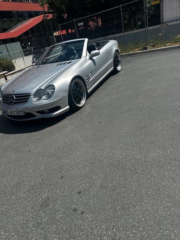 Silber Gebraucht 2002 Mercedes SL500 Cabrio | 20.000 € (Teuer) - Bild 1/4