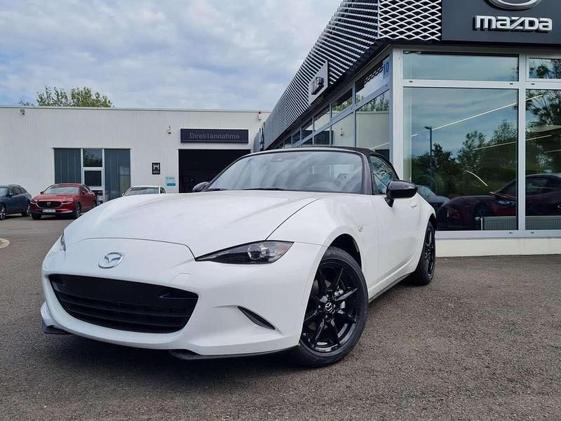 Neu Mazda MX5 Prime-Line 132 PS (97 kW) 2025 Weiß (arctic white) Cabrio