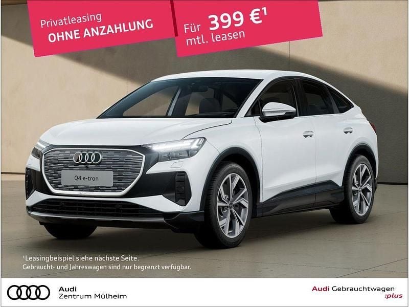 Weiß Gebraucht 2024 Audi Q4 Sportback e-tron Advanced SUV | 45.110 € (Guter Preis) - Bild 1/3