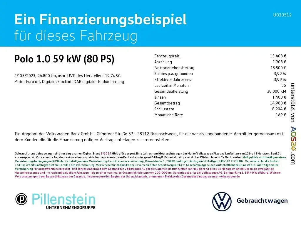 Gebraucht VW Polo Life 80 PS (58 kW) 2023 Weiß Kleinwagen
