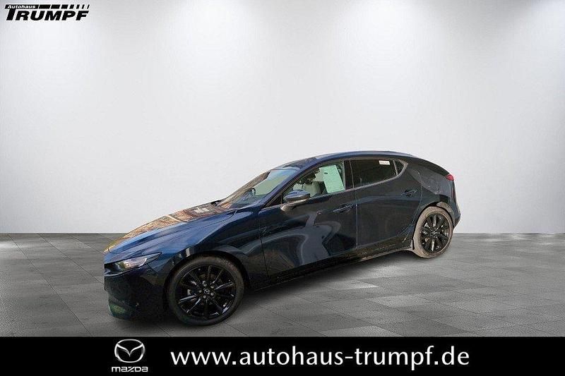 Deep crystal blue Gebraucht 2023 Mazda 3 Homura-Line Kleinwagen | 22.900 € (Guter Preis) - Bild 1/4