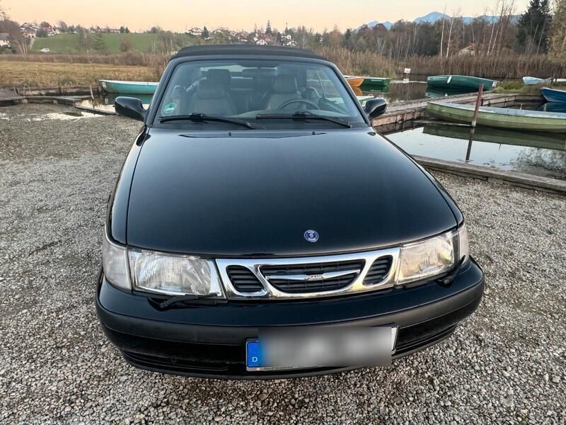 Schwarz Gebraucht 2000 Saab 9-3 Cabriolet Cabrio | 6.800 € (Fairer Preis) - Bild 1/4
