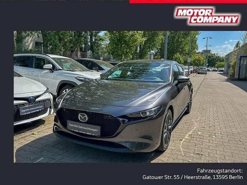 Grau Gebraucht 2023 Mazda 3 Exclusive-Line Limousine | 21.850 € (Guter Preis) - Bild 1/4