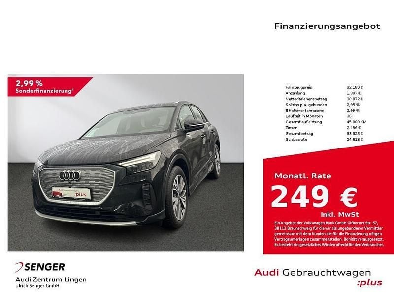 Gebraucht Audi Q4 e-tron Advanced 150 kW (204 PS) 2023 Mythosschwarz metallic SUV