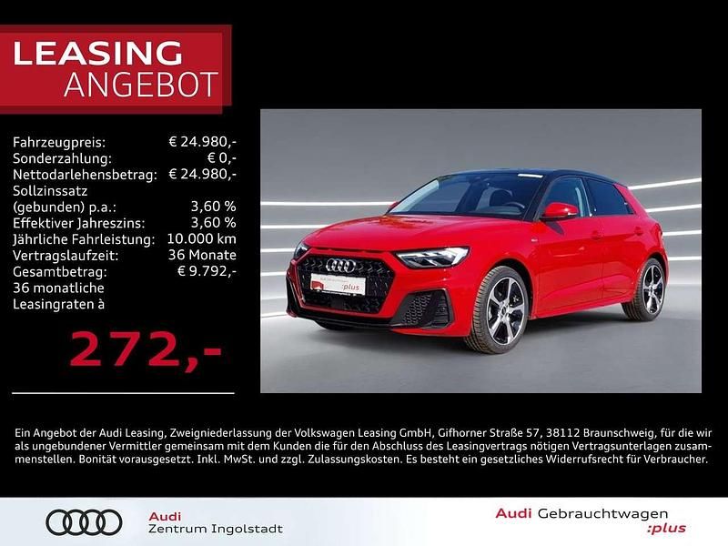 Progressivrot metallic Neu 2024 Audi A1 Sportback S-Line Kleinwagen | 24.980 € (Fairer Preis) - Bild 1/3