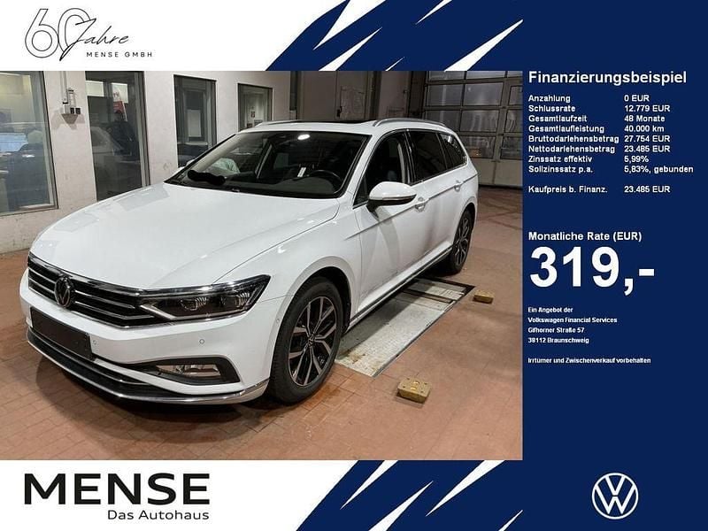 Gletscherweiß Gebraucht 2023 VW Passat Elegance Kombi | 23.485 € (Fairer Preis) - Bild 1/4