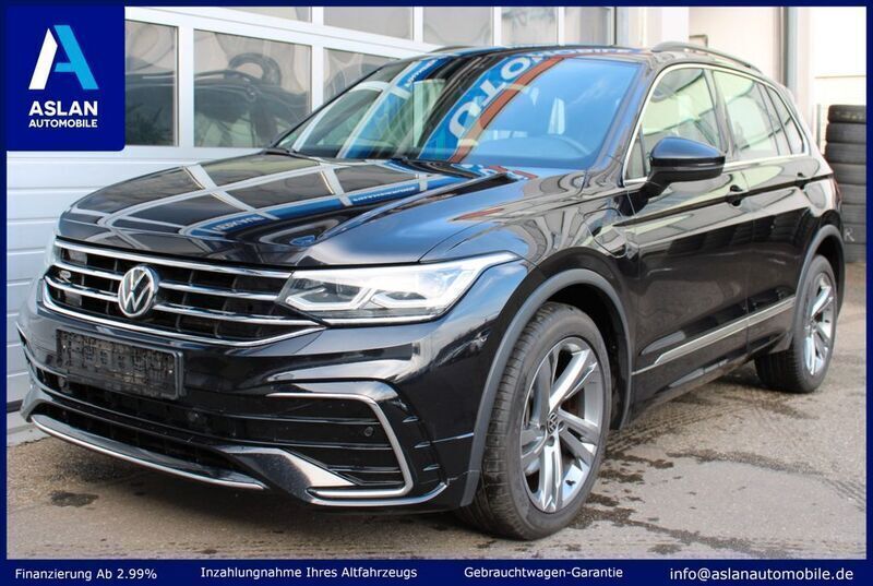 Schwarz Gebraucht 2021 VW Tiguan R-line SUV | 23.480 € (Guter Preis) - Bild 1/4