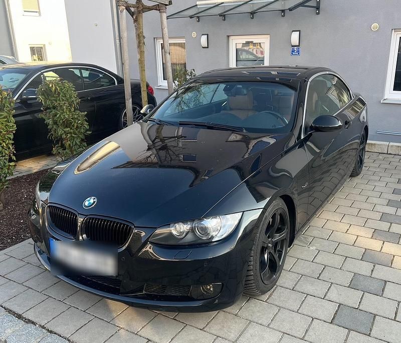 Schwarz Gebraucht 2008 BMW 335 Cabriolet Sport Line Cabrio | 12.990 € (Guter Preis) - Bild 1/4