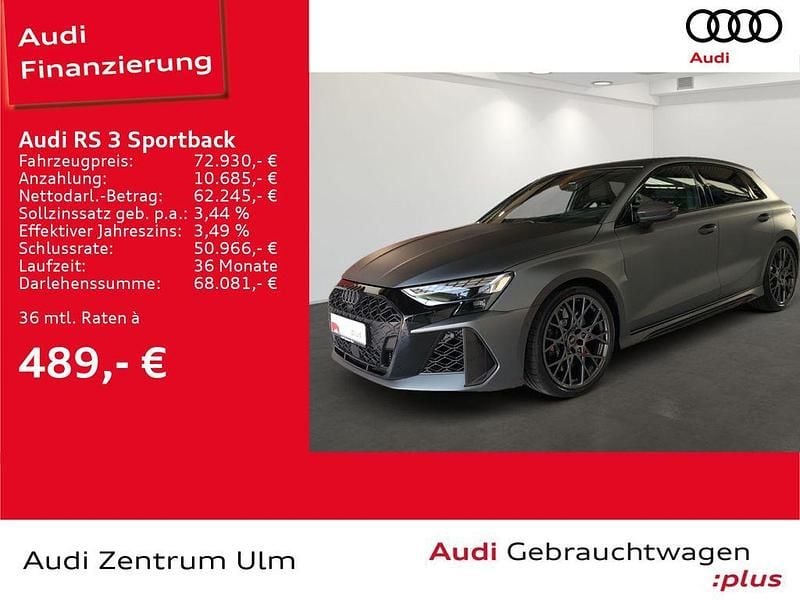 Daytonagrau polarmatt Gebraucht 2024 Audi RS3 Sportback Ambiente Kleinwagen | 72.930 € - Bild 1/4