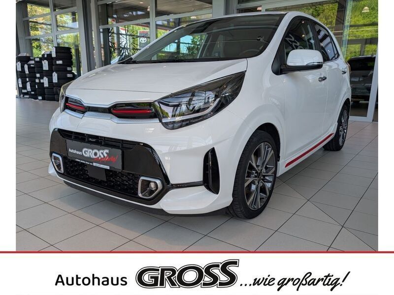 Ud) schneeweiss (weiss Gebraucht 2022 Kia Picanto GT-Line Kleinwagen | 15.900 € (Etwas zu teuer) - Bild 1/4