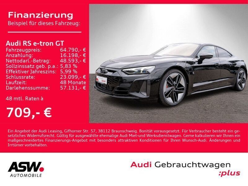 Gebraucht Audi RS e-tron GT Ambiente 439 kW (598 PS) 2021 Mythosschwarz metallic Limousine