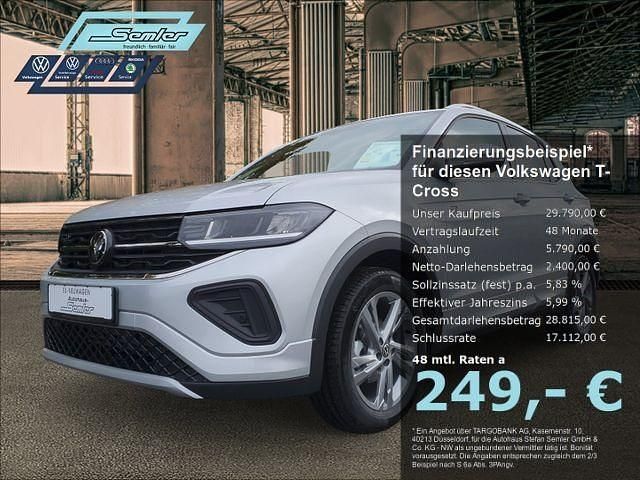 Silber Gebraucht 2025 VW T-Cross IQ Drive SUV | 29.790 € (Fairer Preis) - Bild 1/4