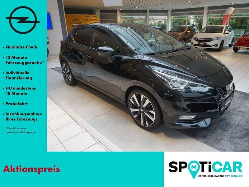 Schwarz Gebraucht 2021 Nissan Micra Tekna Kleinwagen | 14.990 € (Fairer Preis) - Bild 1/4