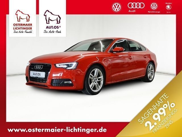 Rot metallic Gebraucht 2012 Audi A5 Sportback S-Line Kleinwagen | 22.680 € - Bild 1/4