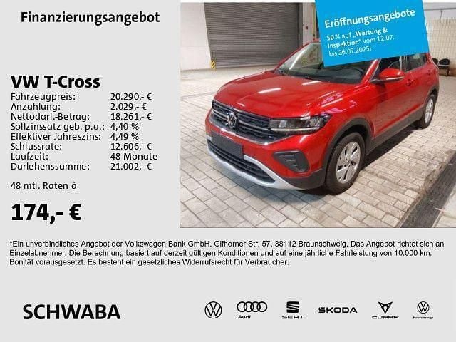 Rot Gebraucht 2024 VW T-Cross Life SUV | 20.290 € (Guter Preis) - Bild 1/4