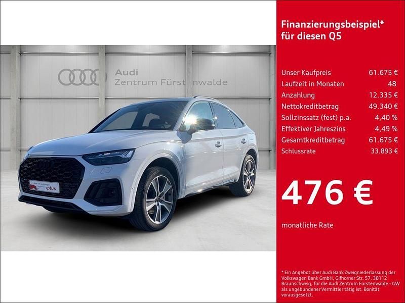 Weiss Gebraucht 2024 Audi Q5 Sportback S-Line SUV | 59.875 € (Teuer) - Bild 1/4