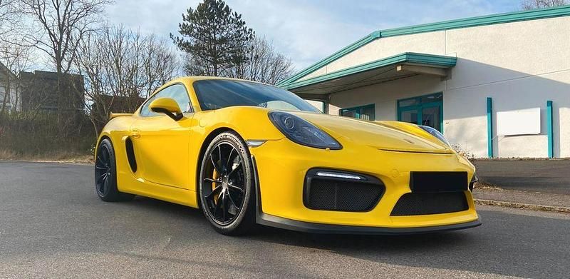 Gelb Gebraucht 2015 Porsche Cayman GT4 Coupé | 97.981 € (Teuer) - Bild 1/4