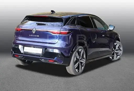 Nouvelle Renault Megane E-Tech Iconic 161 kW (220 ch) 2025 Bleue Berline