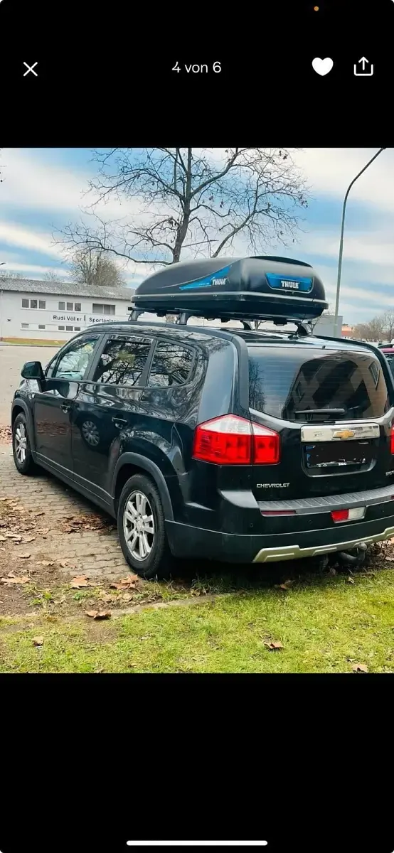 Usata Chevrolet Orlando 102 CV (75 kW) 2011 Nero Monovolume