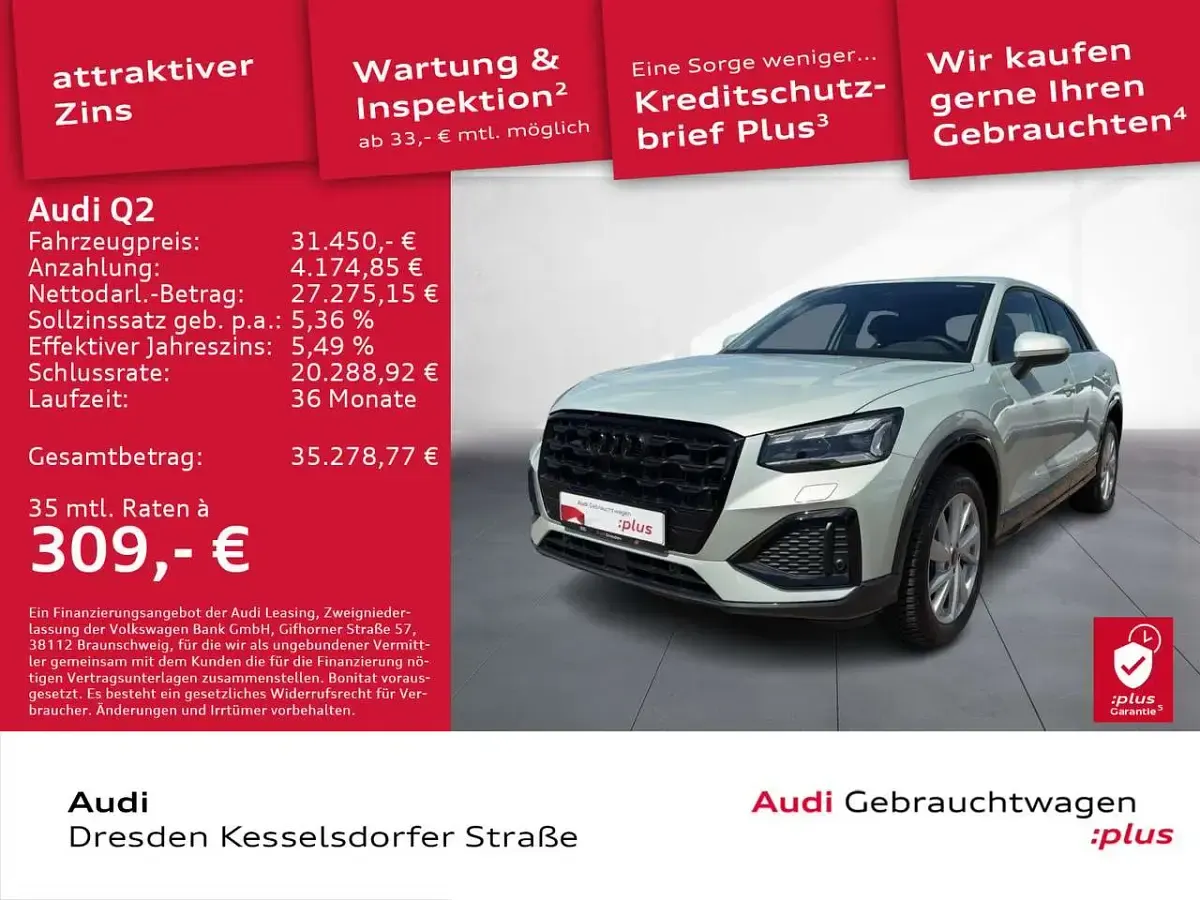 Gebraucht Audi Q2 Advanced 150 PS (110 kW) 2025 Tausilber metallic SUV
