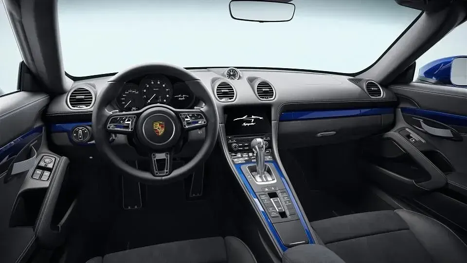 Gebraucht Porsche Boxster Spyder 420 PS (308 kW) 2021 Blau Cabrio