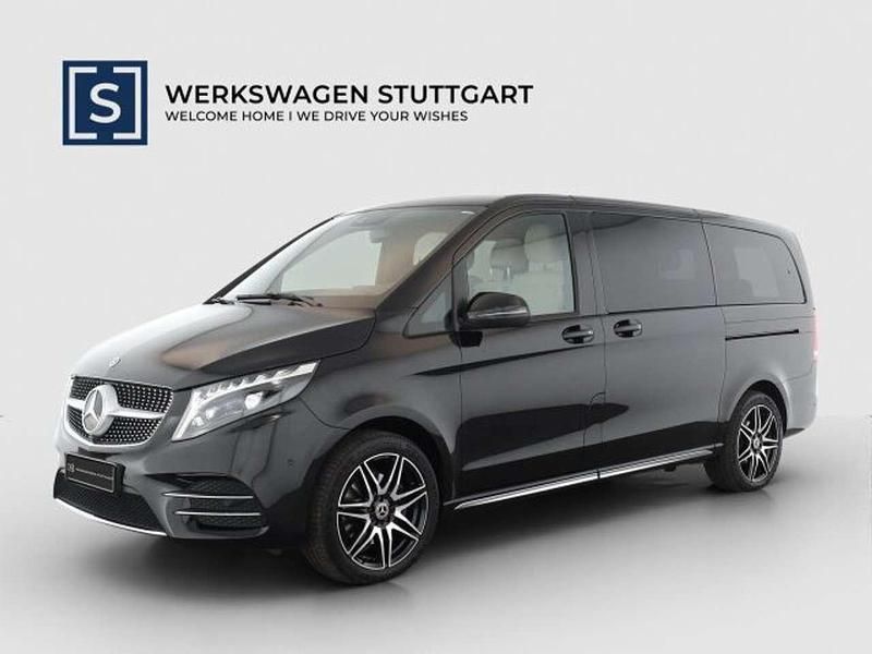 Obsidianschwarz Gebraucht 2023 Mercedes V300 Avantgarde Van / Kleinbus | 83.640 € - Bild 1/4