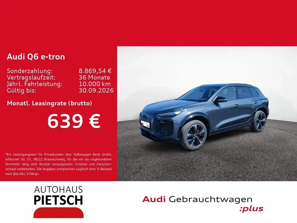 Gebraucht Audi Q6 e-tron Ambiente 185 kW (252 PS) 2025 Manhattangrau metallic SUV