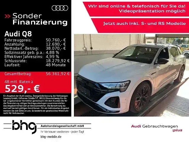 Gebraucht Audi Q8 e-tron S-Line 300 kW (408 PS) 2023 SUV