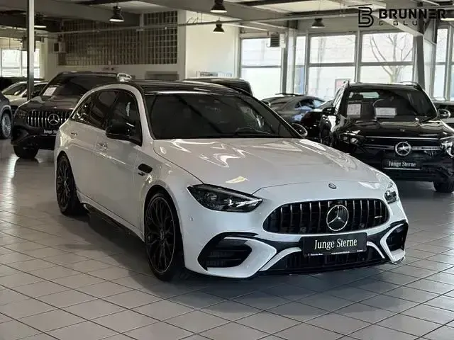 Gebraucht Mercedes C63S AMG Premium Plus 476 PS (350 kW) 2024 Weiß Limousine