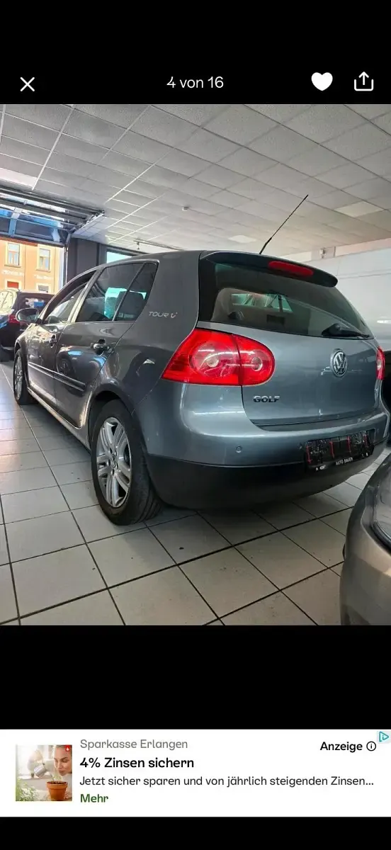Gebraucht VW Golf V 102 PS (75 kW) 2007 Grau Kleinwagen