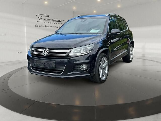 Gebraucht VW Tiguan R-line 184 PS (135 kW) 2016 Schwarz deep black perleffekt metallic SUV
