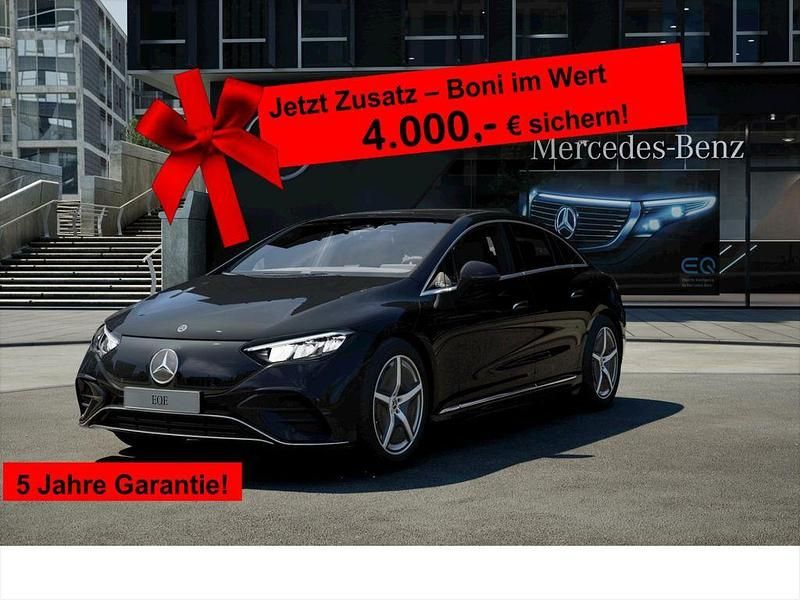 Metalliclack obsidianschwarz (metallic) Gebraucht 2023 Mercedes EQE350 AMG Limousine | 46.449 € (Fairer Preis) - Bild 1/4