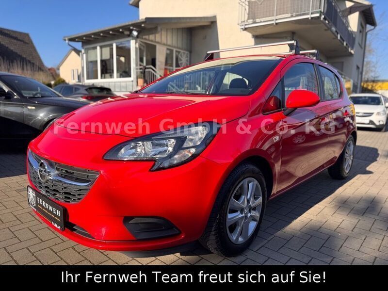 Rot Gebraucht 2015 Opel Corsa Edition Limousine | 7.999 € (Fairer Preis) - Bild 1/4