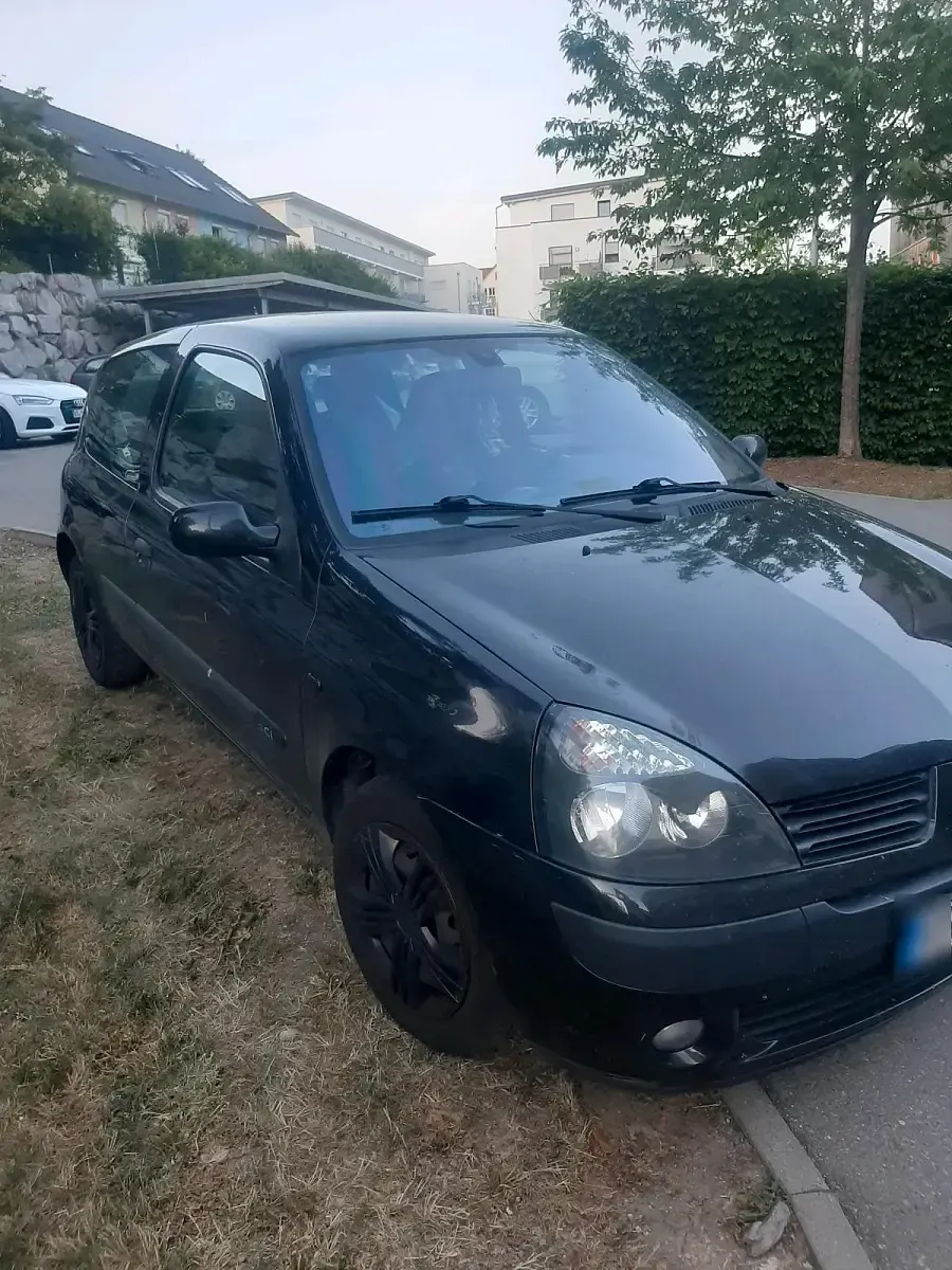 Gebraucht Renault Clio 2004 Schwarz Kleinwagen