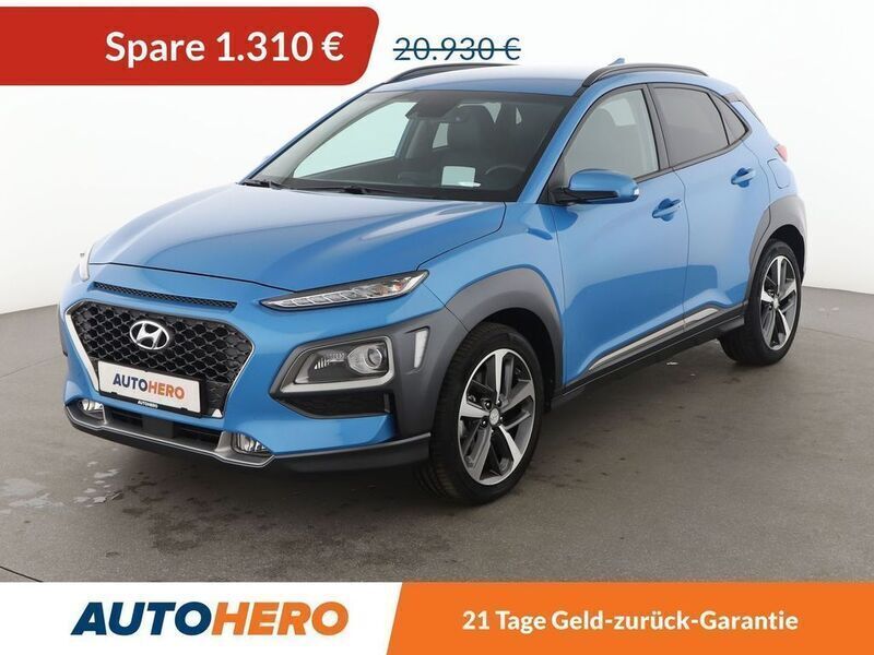Blau Gebraucht 2019 Hyundai Kona Premium SUV | 19.620 € (Guter Preis) - Bild 1/3