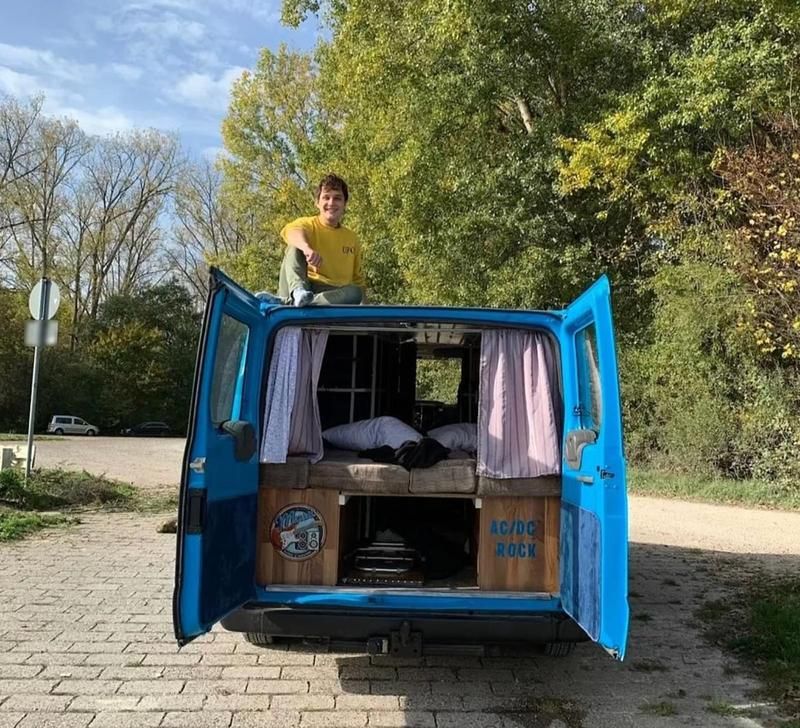 Gebraucht Ford Transit 75 PS (55 kW) 2001 Blau Van / Kleinbus