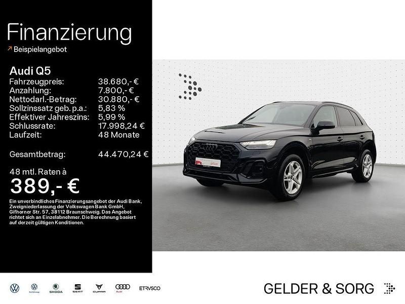Mythosschwarz metallic Gebraucht 2022 Audi Q5 Business SUV | 38.680 € (Fairer Preis) - Bild 1/4